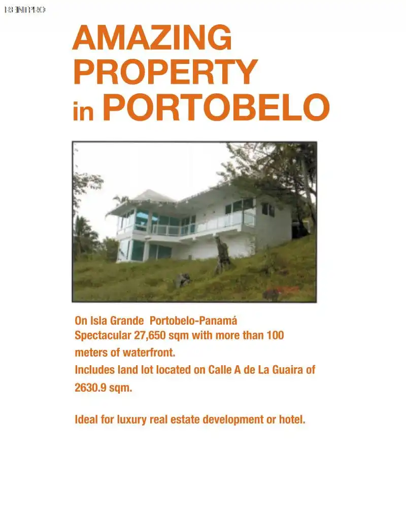 земля Продажа от проверенных агенств Provincia de Colón   Portobelo-Isla Grande  photo 1