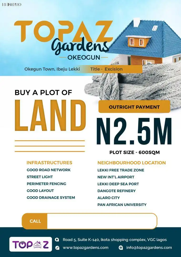 земля Продажа от проверенных агенств Lagos State   Okegun ibeju lekki  photo 1